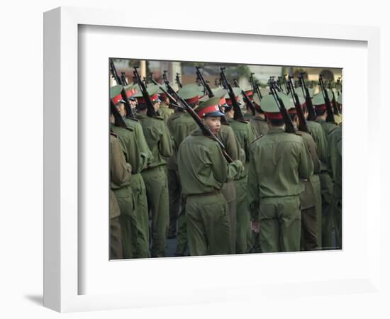 Army Parade, Ho Chi Minh City (Saigon), Vietnam, Southeast Asia-Christian Kober-Framed Photographic Print