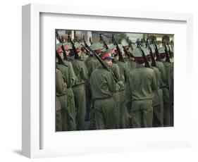 Army Parade, Ho Chi Minh City (Saigon), Vietnam, Southeast Asia-Christian Kober-Framed Photographic Print