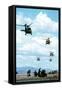 Army Rangers are Inserted by Black Hawk Helicopters into Honduras, March 1988-null-Framed Stretched Canvas