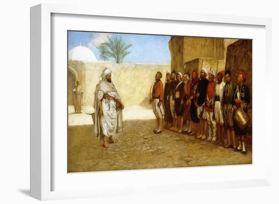 Army Reorganization in Morocco, 1872-John Evan Hodgson-Framed Giclee Print