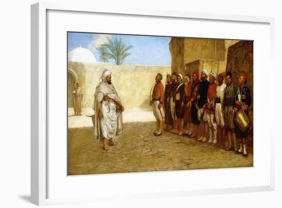 Army Reorganization in Morocco, 1872-John Evan Hodgson-Framed Giclee Print