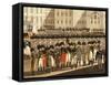 Army Soldiers in a Military Parade, Vienna, Austria-null-Framed Stretched Canvas