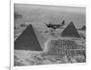 Army Supply Plane over the Pyramids-null-Framed Photographic Print