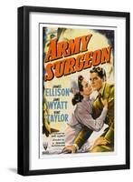 Army Surgeon, from Left: Jane Wyatt, James Ellison, 1942-null-Framed Art Print