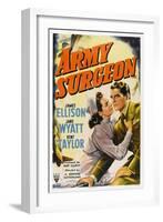 Army Surgeon, from Left: Jane Wyatt, James Ellison, 1942-null-Framed Art Print