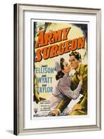 Army Surgeon, from Left: Jane Wyatt, James Ellison, 1942-null-Framed Art Print