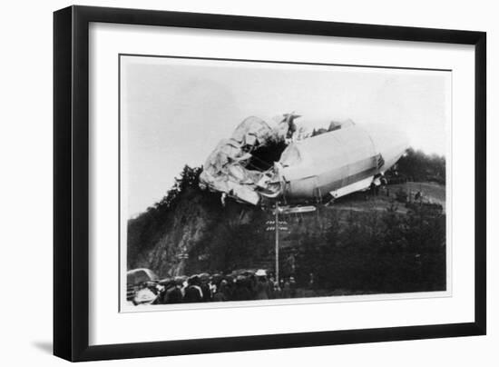 Army Zeppelin Z2 Stranded Near Weilburg During a Storm, Germany, 1910-null-Framed Giclee Print