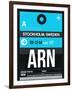 ARN Stockholm Luggage Tag I-NaxArt-Framed Art Print