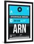 ARN Stockholm Luggage Tag I-NaxArt-Framed Art Print