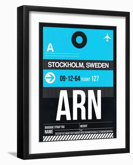 ARN Stockholm Luggage Tag I-NaxArt-Framed Art Print