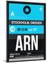 ARN Stockholm Luggage Tag I-NaxArt-Mounted Art Print