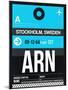 ARN Stockholm Luggage Tag I-NaxArt-Mounted Art Print