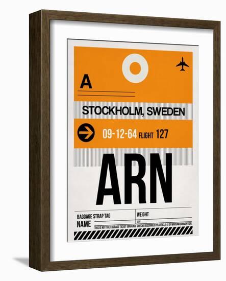 ARN Stockholm Luggage Tag I-NaxArt-Framed Art Print