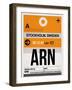 ARN Stockholm Luggage Tag I-NaxArt-Framed Art Print