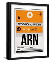 ARN Stockholm Luggage Tag I-NaxArt-Framed Art Print
