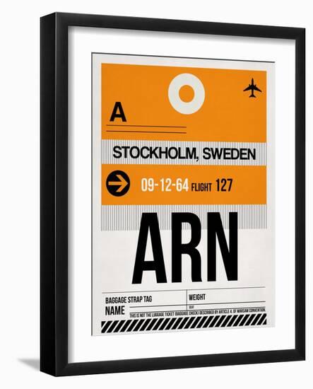 ARN Stockholm Luggage Tag I-NaxArt-Framed Art Print