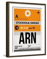 ARN Stockholm Luggage Tag I-NaxArt-Framed Art Print