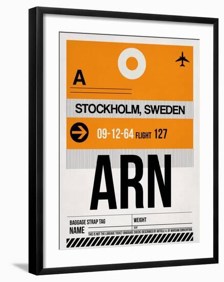 ARN Stockholm Luggage Tag I-NaxArt-Framed Art Print