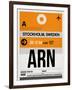 ARN Stockholm Luggage Tag I-NaxArt-Framed Art Print