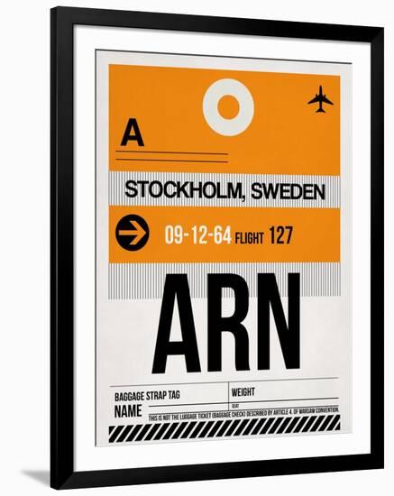 ARN Stockholm Luggage Tag I-NaxArt-Framed Art Print