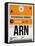 ARN Stockholm Luggage Tag I-NaxArt-Framed Stretched Canvas