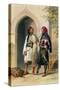 Arnaout and Osmanli Soldiers, Alexandria, the Valley of the Nile, c.1848-Achille-Constant-Théodore-Émile Prisse d'Avennes-Stretched Canvas