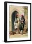 Arnaout and Osmanli Soldiers, Alexandria, the Valley of the Nile, c.1848-Achille-Constant-Théodore-Émile Prisse d'Avennes-Framed Giclee Print