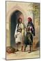 Arnaout and Osmanli Soldiers, Alexandria, the Valley of the Nile, c.1848-Achille-Constant-Théodore-Émile Prisse d'Avennes-Mounted Giclee Print