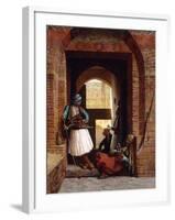 Arnaut Bodyguards in Cairo, 1861-Jean Leon Gerome-Framed Giclee Print