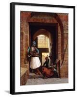 Arnaut Bodyguards in Cairo, 1861-Jean Leon Gerome-Framed Giclee Print