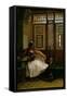 Arnaut Smoking-Jean Leon Gerome-Framed Stretched Canvas