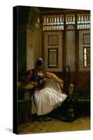 Arnaut Smoking-Jean Leon Gerome-Stretched Canvas