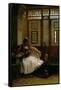 Arnaut Smoking-Jean Leon Gerome-Framed Stretched Canvas