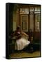 Arnaut Smoking-Jean Leon Gerome-Framed Stretched Canvas