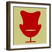 Arne Jacobsen Egg Chair I-Anita Nilsson-Framed Art Print