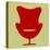 Arne Jacobsen Egg Chair I-Anita Nilsson-Stretched Canvas