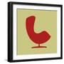 Arne Jacobsen Egg Chair II-Anita Nilsson-Framed Premium Giclee Print