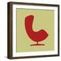 Arne Jacobsen Egg Chair II-Anita Nilsson-Framed Premium Giclee Print