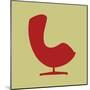 Arne Jacobsen Egg Chair II-Anita Nilsson-Mounted Premium Giclee Print