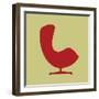 Arne Jacobsen Egg Chair II-Anita Nilsson-Framed Art Print