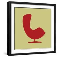 Arne Jacobsen Egg Chair II-Anita Nilsson-Framed Art Print
