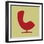 Arne Jacobsen Egg Chair II-Anita Nilsson-Framed Art Print