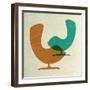 Arne Jacobsen Egg Chairs III-Anita Nilsson-Framed Art Print