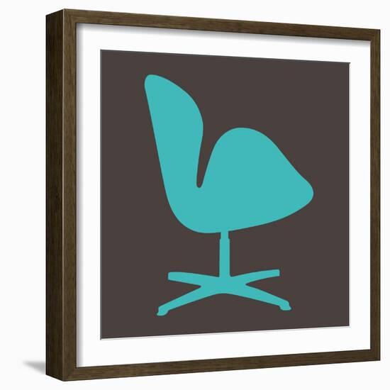 Arne Jacobsen Swan Chair II-Anita Nilsson-Framed Art Print