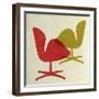 Arne Jacobsen Swan Chairs I-Anita Nilsson-Framed Art Print