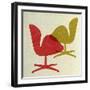 Arne Jacobsen Swan Chairs I-Anita Nilsson-Framed Art Print