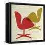 Arne Jacobsen Swan Chairs I-Anita Nilsson-Framed Stretched Canvas