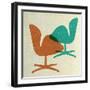 Arne Jacobsen Swan Chairs II-Anita Nilsson-Framed Art Print