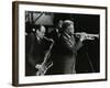 Arnett Cobb and Wallace Davenport Playing at the Capital Radio Jazz Festival, Knebworth, 1981-Denis Williams-Framed Photographic Print