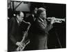 Arnett Cobb and Wallace Davenport Playing at the Capital Radio Jazz Festival, Knebworth, 1981-Denis Williams-Mounted Photographic Print